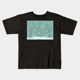 Winter Trees Kids T-Shirt